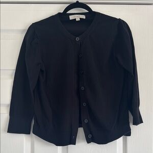 Black Button-Up Cardigan